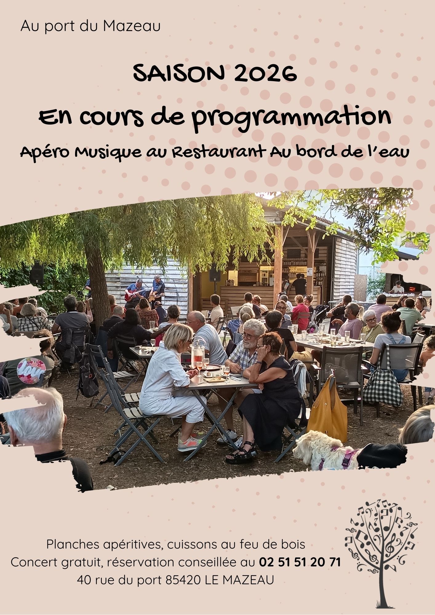 Les concerts de la saison 2026 sont en cours de programmation